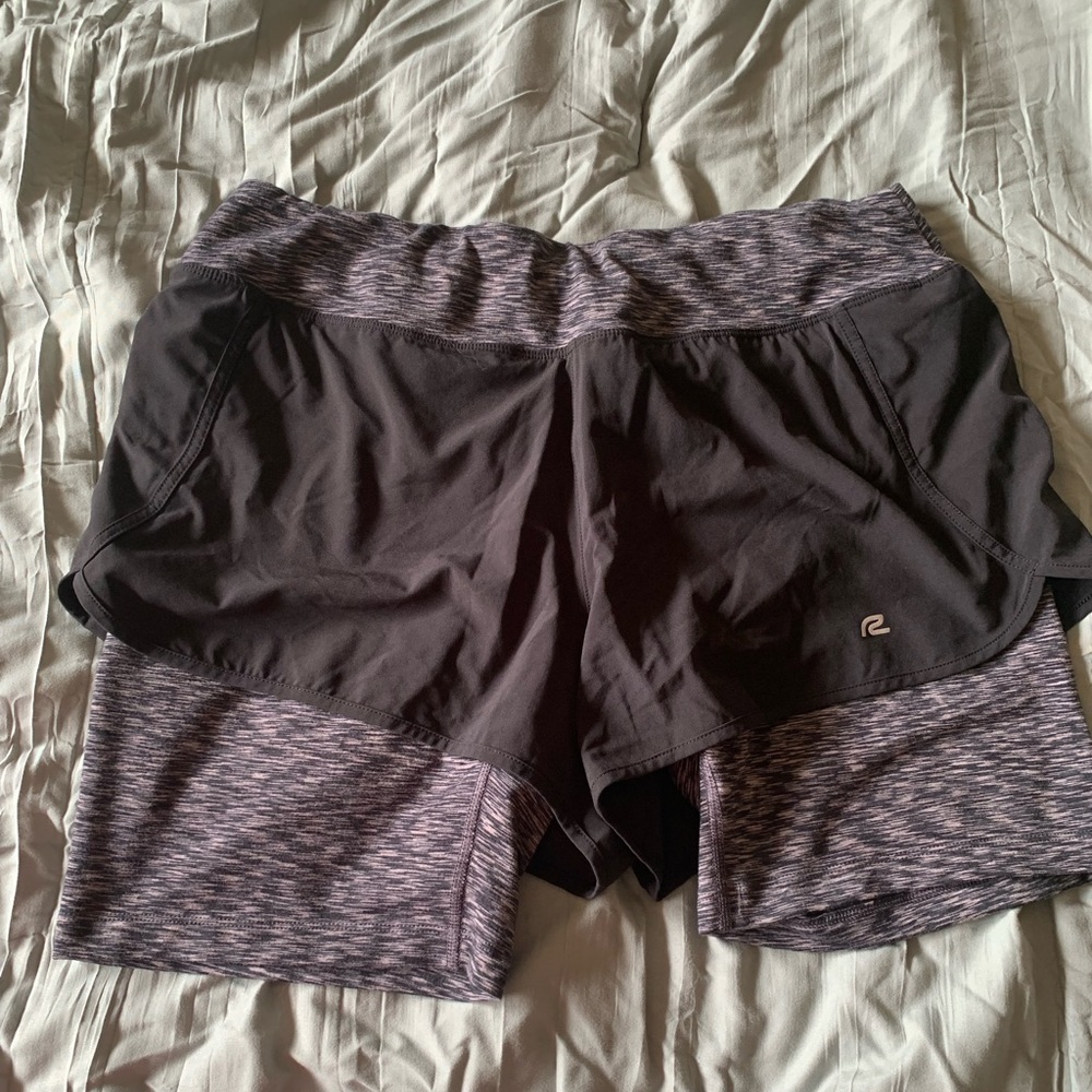 Road Runner running shorts with back pouch.
